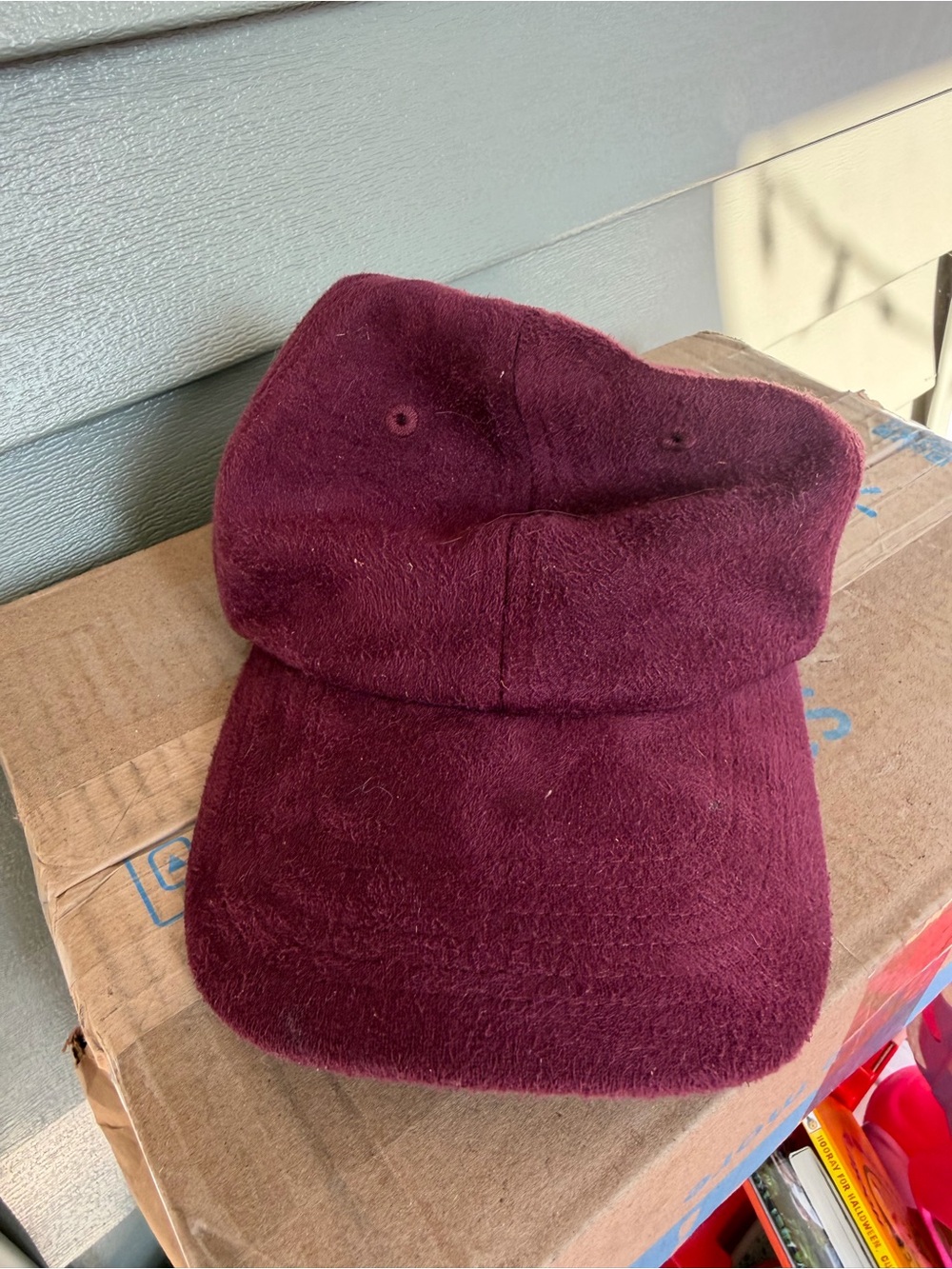 Goodfellow & Co Burgundy Wool Baseball Cap